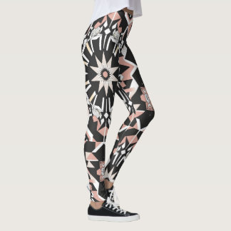 Géo-Style : Leggings géométriques tout-sur-impress