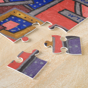 "Geo-Tech" Abstracte kunst Legpuzzel