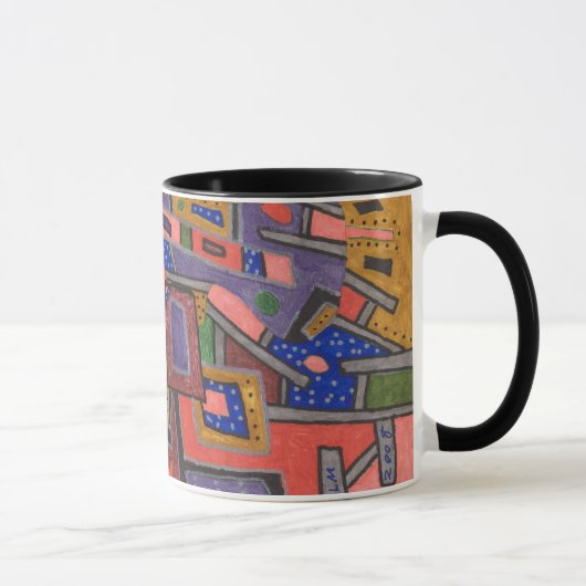 Geo Tech, Abstrait Art Mug (Droite)