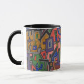Geo Tech, Abstrait Art Mug (Gauche)