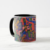 Geo Tech, Abstrait Art Mug (Devant gauche)