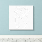 Geo Tooth Canvas Afdruk (Insitu (Houten vloer))