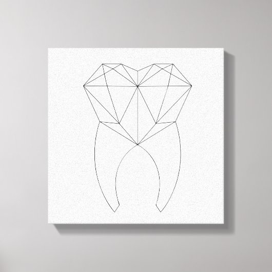Geo Tooth Canvas Afdruk (Voorkant)