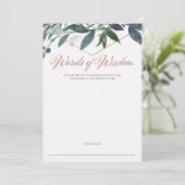 Geo vert | Carte de conseil Rose Gold Fête des mar (Debout devant)