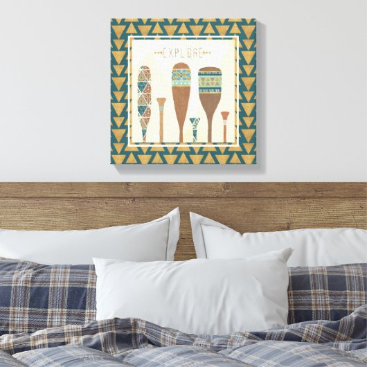 Geo VII buiten | Onderzoek Canvas Afdruk (Insitu (Slaapkamer))