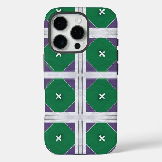 Geo X coque iphone violet et vert (Verso)