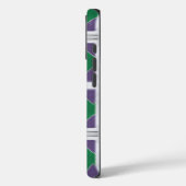 Geo X coque iphone violet et vert (Verso / Gauche)