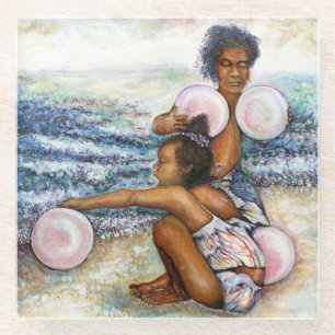 Geobsedeerd door het onmogelijke te overwinnen glazen onderzetter