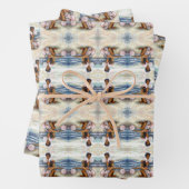 Geobsedeerd door het onmogelijke te overwinnen inpakpapier vel (In situ)