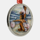 Geobsedeerd door het onmogelijke te overwinnen metalen ornament (Rechts)