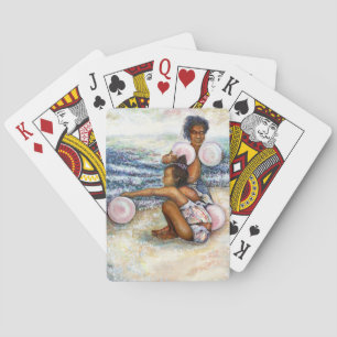 Geobsedeerd door het onmogelijke te overwinnen pokerkaarten