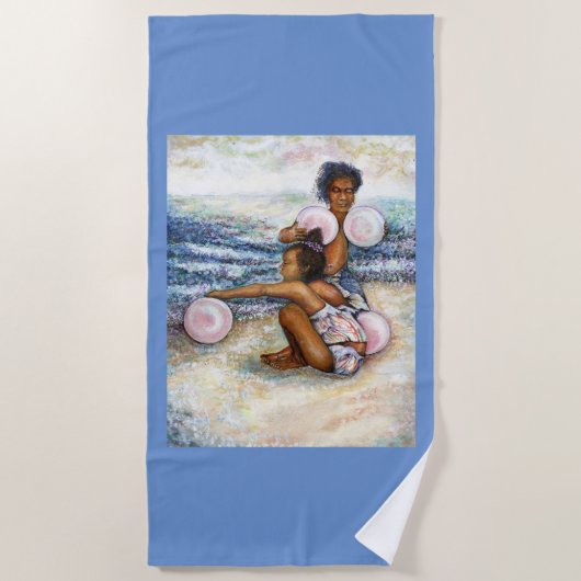 Geobsedeerd door het onmogelijke te overwinnen strandlaken (Voorkant)