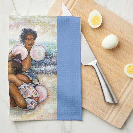 Geobsedeerd door het onmogelijke te overwinnen theedoek (Quarter Fold)