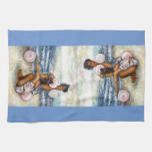 Geobsedeerd door het onmogelijke te overwinnen theedoek (Horizontaal)