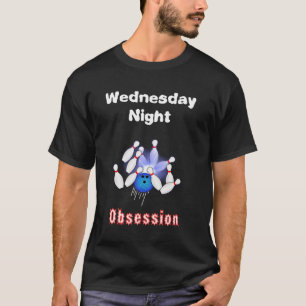 Geobsedeerd door Woensdag Bowler T-shirt