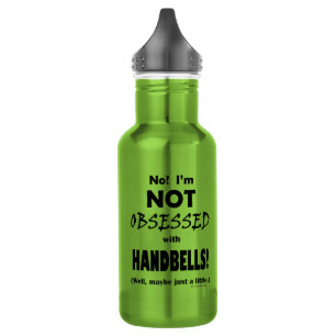 Geobsedeerde handriemen waterfles
