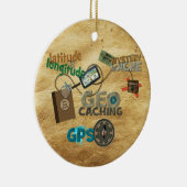 Geocache koorts - Aanpassen Keramisch Ornament (Rechts)