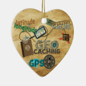 Geocache koorts - Aanpassen Keramisch Ornament (Rechts)