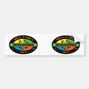 Geocache overlevende bumpersticker