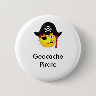 Geocache Pirate GeoSwag Pin Ronde Button 5,7 Cm