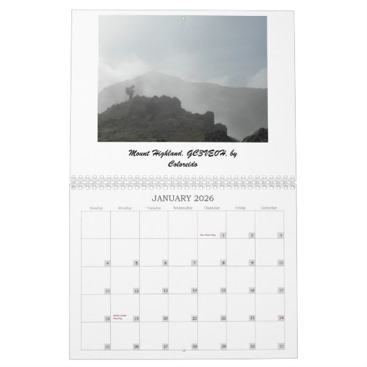 GeocacheAlaska Maandelijkse kalender 2013 (Jan 2026)