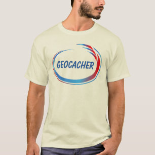 Geocacher Blue Splash T-shirt