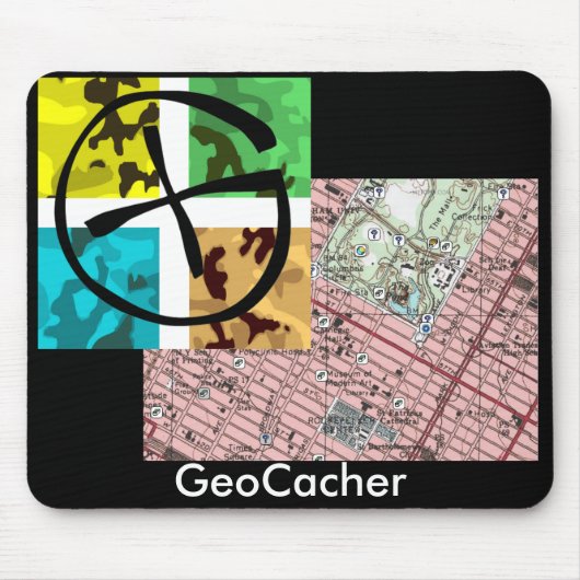 GeoCacher Mousepad Muismat (Voorkant)