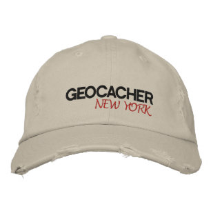 Geocacher New York Geborduurde Pet