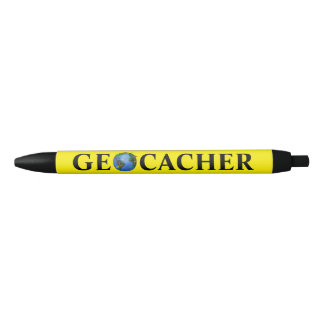 Geocacher Pen Earth w/ Geocaching Vlaggen Uw Kleur