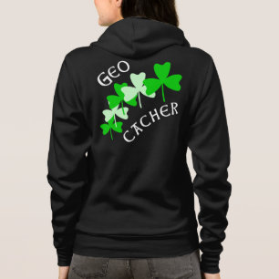 Geocacher Shamrocks Hoodie