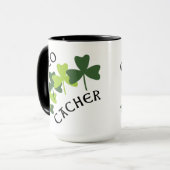 Geocacher Shamrocks Mok (Voorkant links)