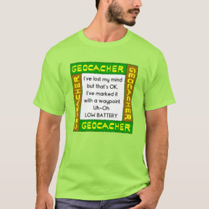 Geocacher verloor geest in groen t-shirt