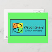 Geocachers Briefkaart (Voorkant / Achterkant)