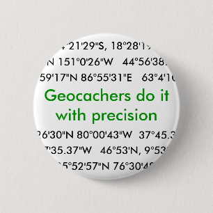 Geocachers doen het... ronde button 5,7 cm