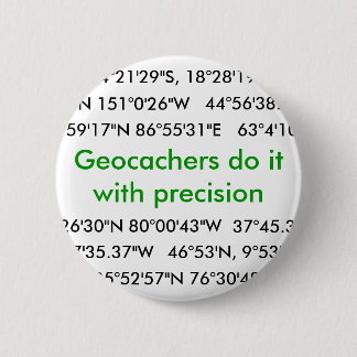 Geocachers doen het... ronde button 5,7 cm