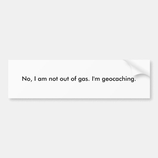 Geocaching Bumpersticker (Voorkant)