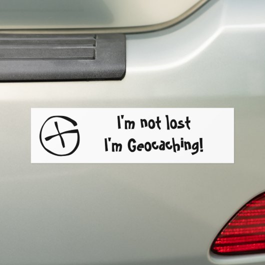 Geocaching Bumpersticker (Op auto)