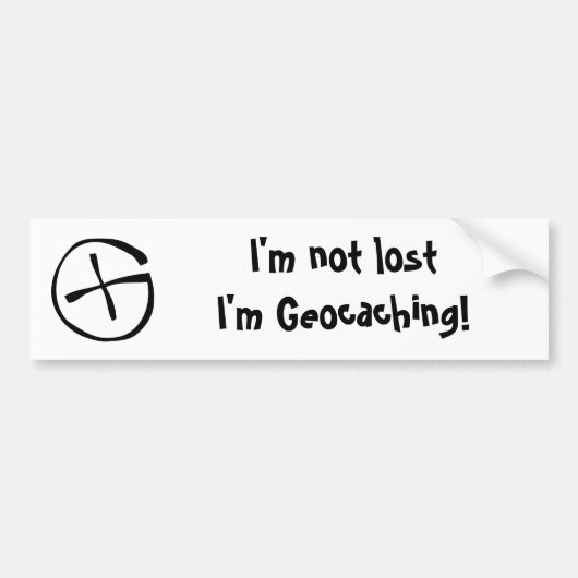 Geocaching Bumpersticker (Voorkant)