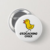 Geocaching Chick Button (Voorkant /achterkant)
