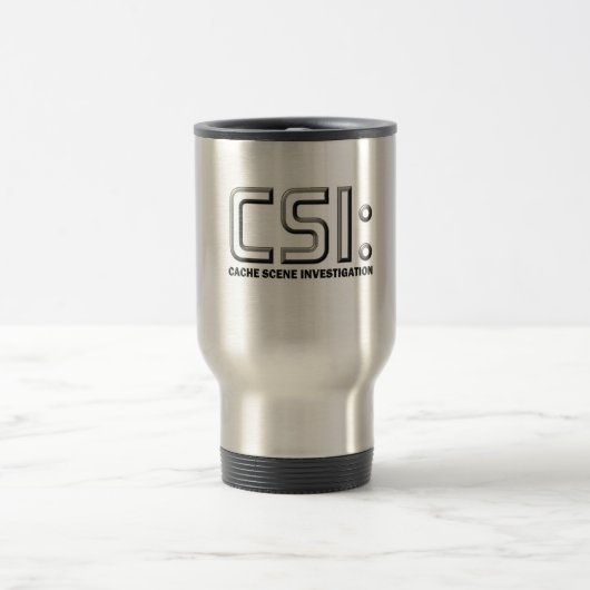 Geocaching CSI grafisch ontwerp Robuuste Mok! Reisbeker (Center)