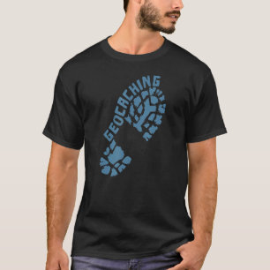 Geocaching Footprint Shoe T-shirt