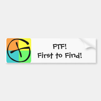 Geocaching FTF - Bumpersticker