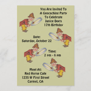 Geocaching Geocache Partij Uitnodiging Sherlock Hu