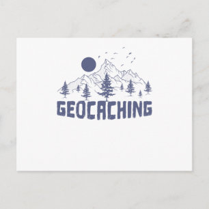 Geocaching in der Natur Briefkaart