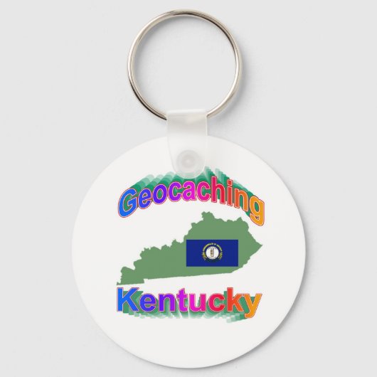 Geocaching Kentucky Sleutelhanger (Voorkant)
