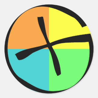 Geocaching Logo Ronde Sticker