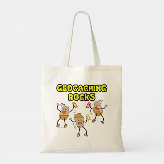 Geocaching Rocks Tote Bag (Achterkant)