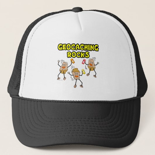 Geocaching Rocks Trucker Pet (Voorkant)