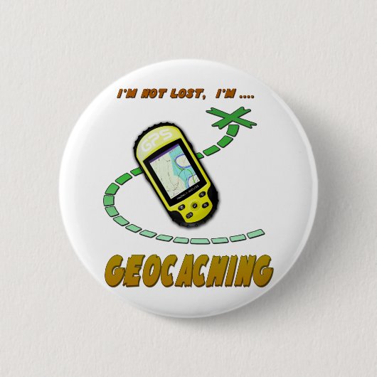 Geocaching Ronde Button 5,7 Cm (Voorkant)