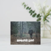 Geocaching Sasquatch Quest Party Invitations Kaart (Staand voorkant)